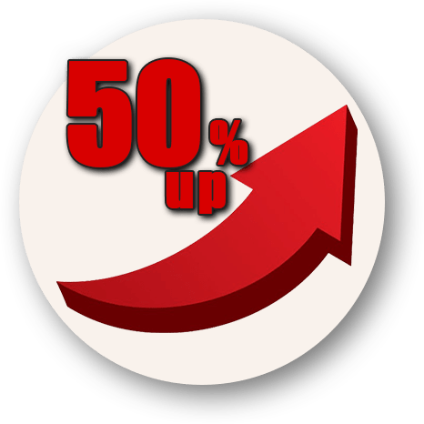 50%up